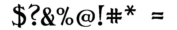 Pan Am Regular Font OTHER CHARS