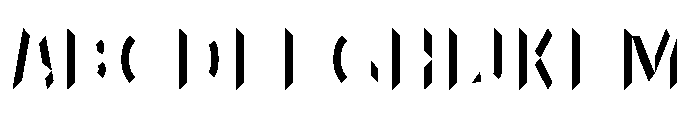 Panini 3D Left Font UPPERCASE