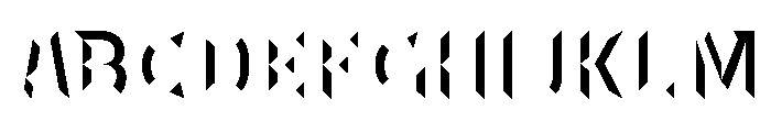 Panini 3D Right Font UPPERCASE