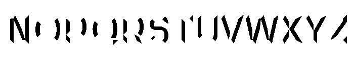 Panini 3D Right Font UPPERCASE