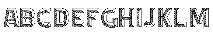 Panini Beveled Lined Font UPPERCASE