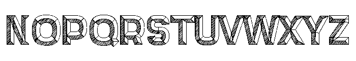 Panini Beveled Lined Font UPPERCASE