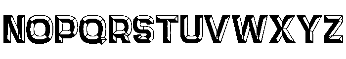 Panini Beveled Rough Font UPPERCASE