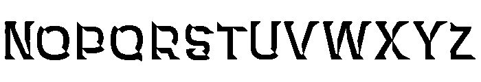 Panini Beveled Shadows Rough Font UPPERCASE