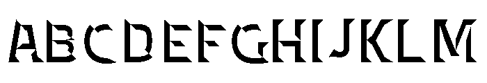 Panini Beveled Shadows Font UPPERCASE