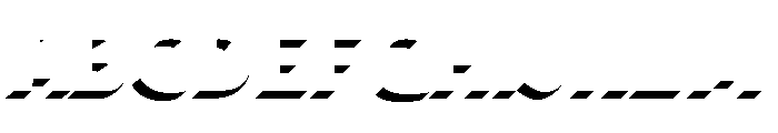 Panini Perspective Shadow Font UPPERCASE