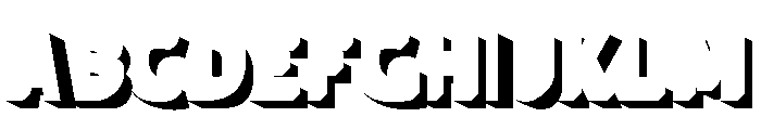 Panini Shadow Font UPPERCASE