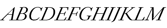 Panta Display Light Italic Font UPPERCASE