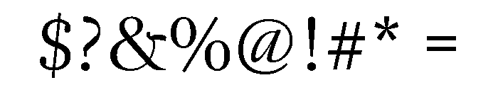 Panta Display Light Font OTHER CHARS