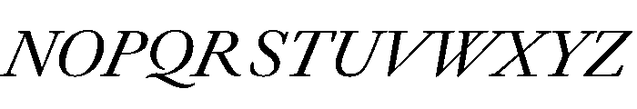 Panta Display Regular Italic Font UPPERCASE
