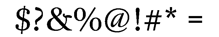 Panta Display Regular Font OTHER CHARS