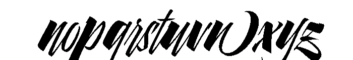 Pantera Black Left Font LOWERCASE