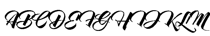 Pantera Black Right Font UPPERCASE