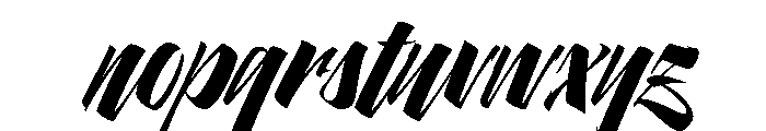 Pantera Black Right Font LOWERCASE