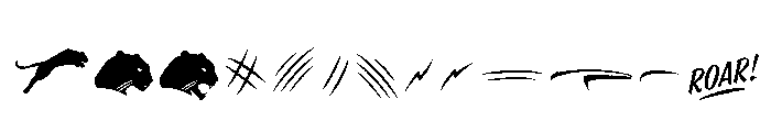 Pantera Claws Font UPPERCASE
