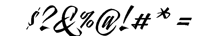 Pantera Regular Font OTHER CHARS