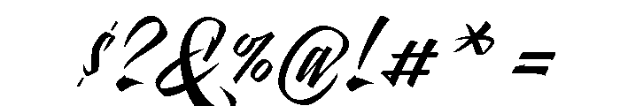 Pantera White Black Caps Font OTHER CHARS