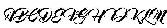 Pantera White Black Caps Font UPPERCASE