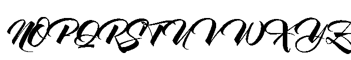 Pantera White Black Caps Font UPPERCASE