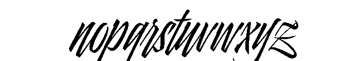 Pantera White Black Caps Font LOWERCASE