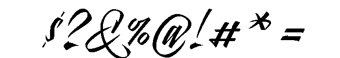 Pantera White Font OTHER CHARS