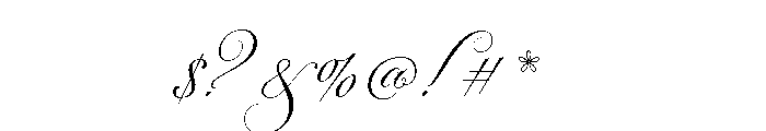Parfumerie Script Regular Font OTHER CHARS