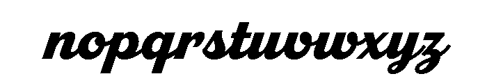 Parkside Bold Font LOWERCASE