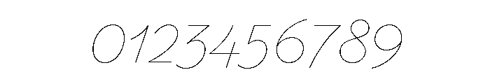 Parkside Hairline Font OTHER CHARS