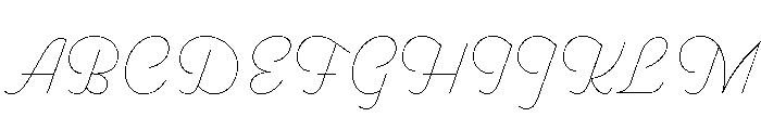 Parkside Hairline Font UPPERCASE