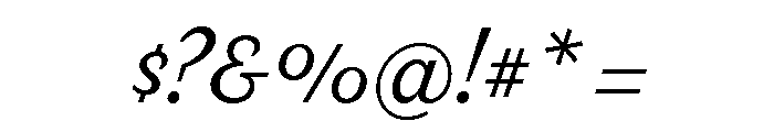 Parkside Light Font OTHER CHARS