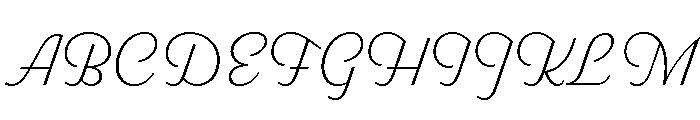 Parkside Thin Font UPPERCASE
