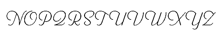 Parkside Thin Font UPPERCASE