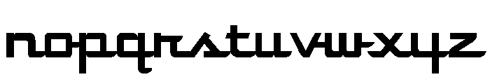 Parkway Motel Regular Font LOWERCASE