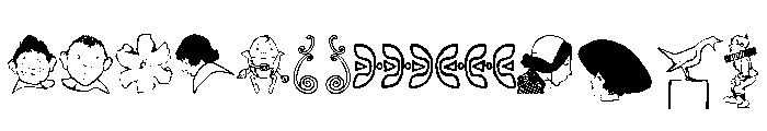 Parrish Extras Font UPPERCASE