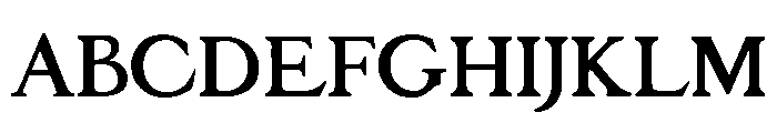 Parrish Roman Font UPPERCASE