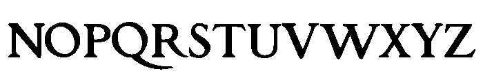 Parrish Roman Font UPPERCASE
