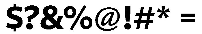 Partiche Bold Font OTHER CHARS