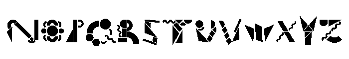 Particulate Regular Font LOWERCASE