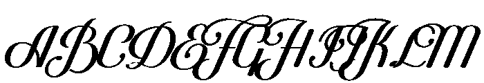 Pasternak Regular Italic Font UPPERCASE