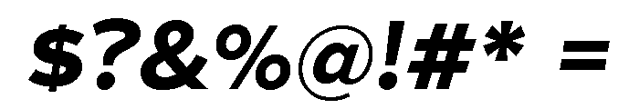 Patricia Gothic Bold Italic Font OTHER CHARS