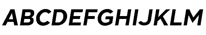 Patricia Gothic Bold Italic Font UPPERCASE