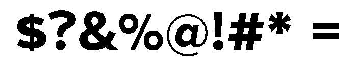 Patricia Gothic Bold Font OTHER CHARS