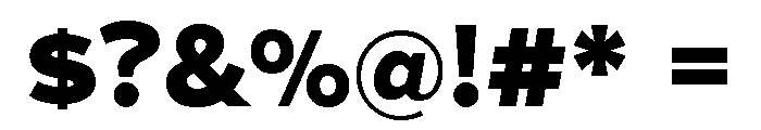 Patricia Gothic Heavy Font OTHER CHARS