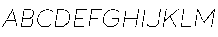 Patricia Gothic Italic Font UPPERCASE