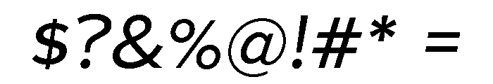 Patricia Gothic Regular Italic Font OTHER CHARS