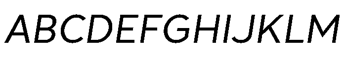 Patricia Gothic Regular Italic Font UPPERCASE