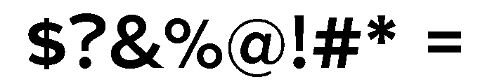 Patricia Gothic Semi Bold Font OTHER CHARS