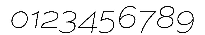 Patricia Gothic Thin Italic Font OTHER CHARS