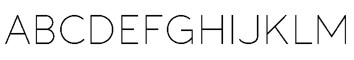 Patricia Gothic Thin Font UPPERCASE