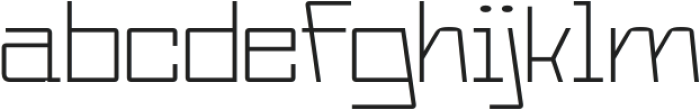 PC Magrok Thin otf (100) Font LOWERCASE